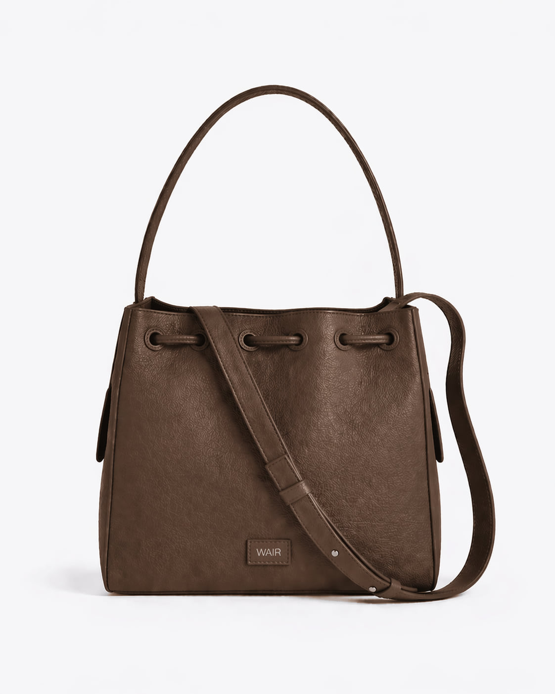 The Cove in espresso grainy leather, unpainted and complete.